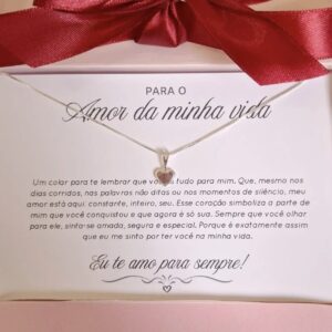 Colar Amor da Minha vida Banhado a Prata