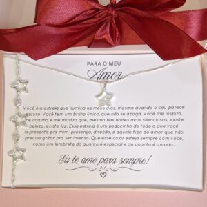 Kit Estrela da Minha Vida banhado a prata
