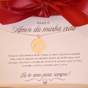 Colar Amor da minha vida banhado a prata
