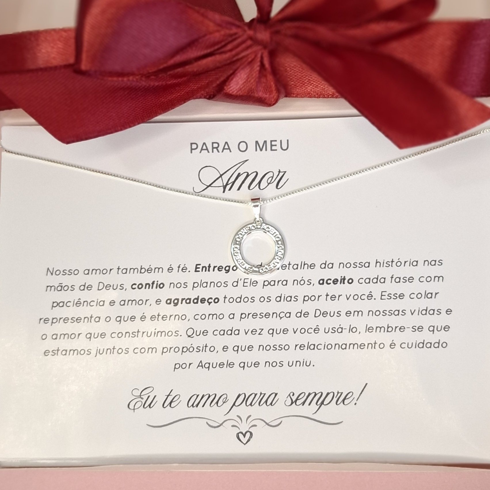 Colar Aliança Banhado a Prata