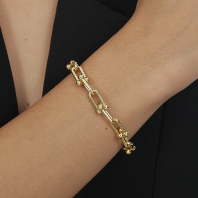 Pulseira Corrente Elos Ouro - Image 2