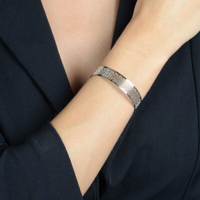 Bracelete Renda Banhado a Ouro Branco - Image 2