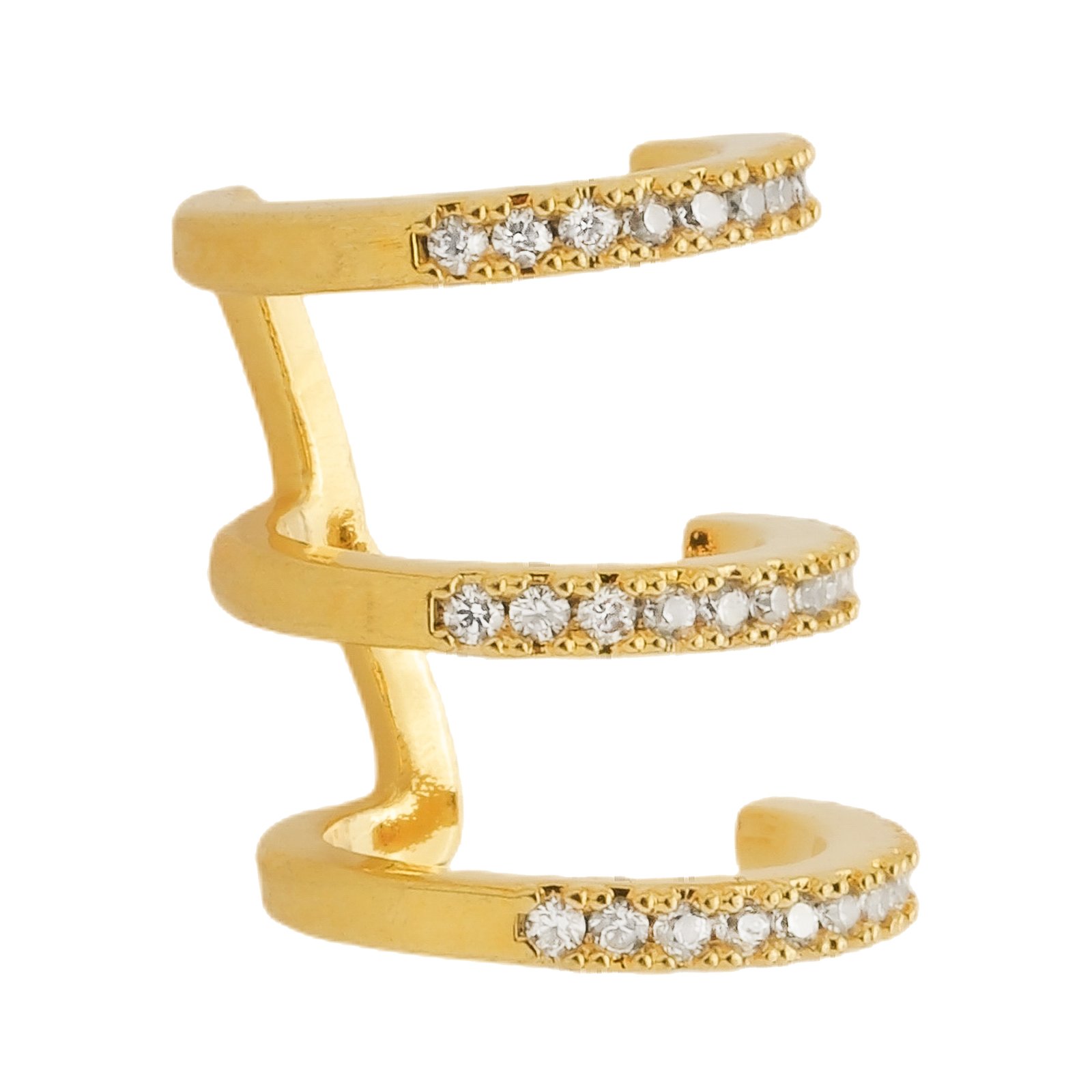 Piercing Três Argolas Ouro 24k