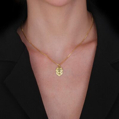 Colar Leão Ouro 24k - Imagem 2