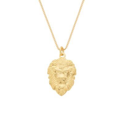 Colar Leão Ouro 24k