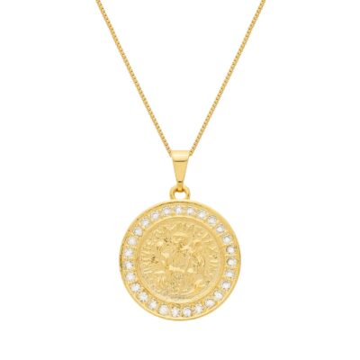 Colar São Miguel Arcanjo Ouro 24k