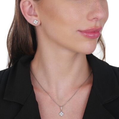 Conjunto Trevo Ouro Branco - Imagem 2