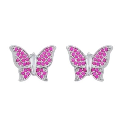 Conjunto Borboletas Rosa Ouro Branco - Imagem 3